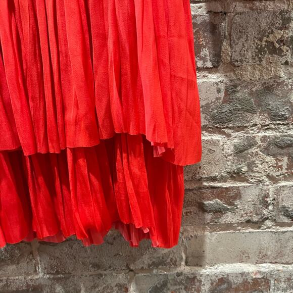 NEW Anthropologie Current Air Cecile Smocked Mini Dress Poppy Red Size Small - Picture 10 of 12